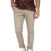 Pantalón de Vestir Stretch Color Caki Slim Fit Para Hombre